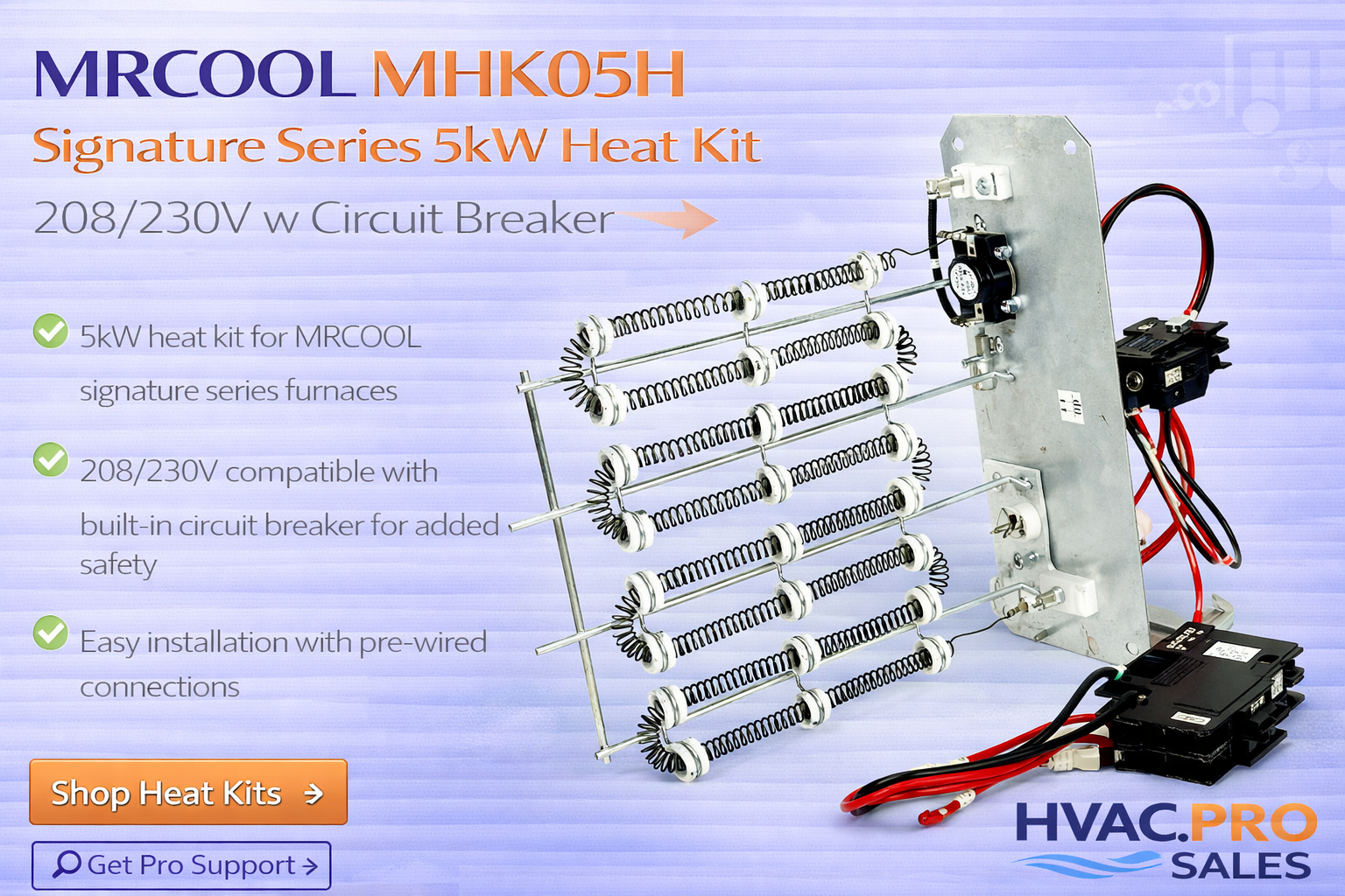 MRCOOL MHK05H Signature Series 5kW Heat Kit